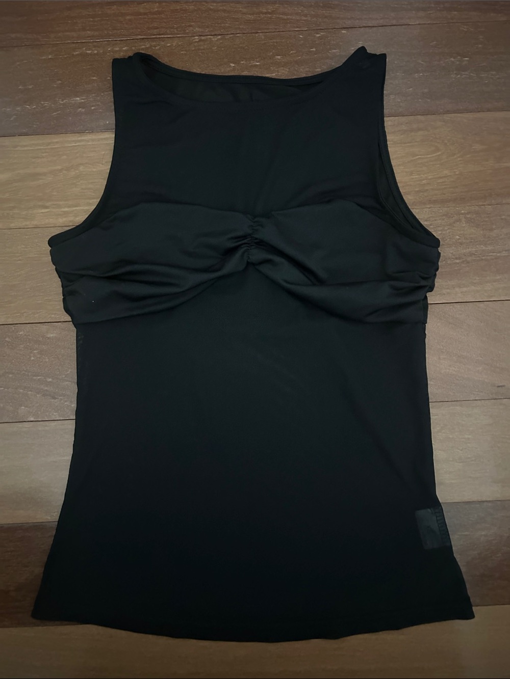 Black Sheer Sleeveless Tank